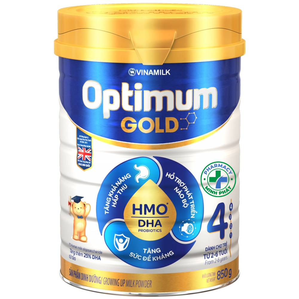 Vinamilk Optimum Gold 4, 850g, 2-6 tuổi
